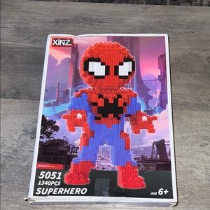 Spider-Man Puzzle Figurine Blocks Universal New Sealed Xinz #5051 Instructions